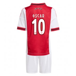 Ajax Oscar Gloukh #10 Hjemmebanesæt Børn 2025-26 Kort ærmer (+ korte bukser)